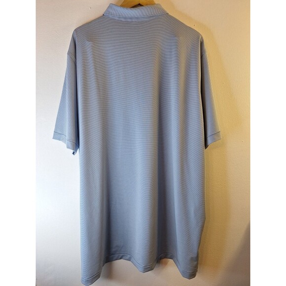 Peter Millar Blue Striped Polo Shirt - Picture 3 of 8